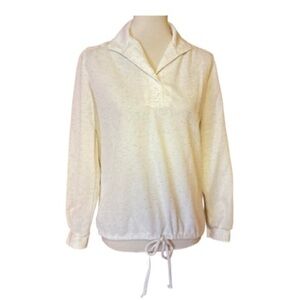 Vtg 70s Montgomery Ward cream top